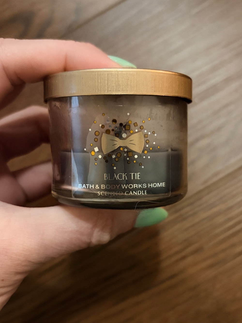 VINTAGE Bath & Body Works “Black Tie” MINI candle